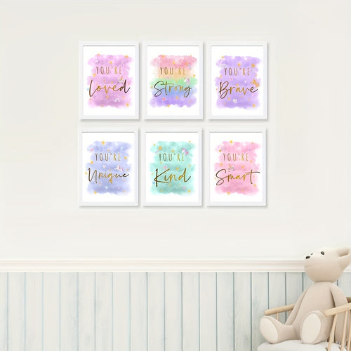 6er Wandbild-Set in Naturtönen – sanfte Illustrationen