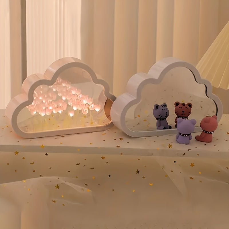 Tulpen-Spiegellicht in Warmweiß – dezenter Dekoakzent