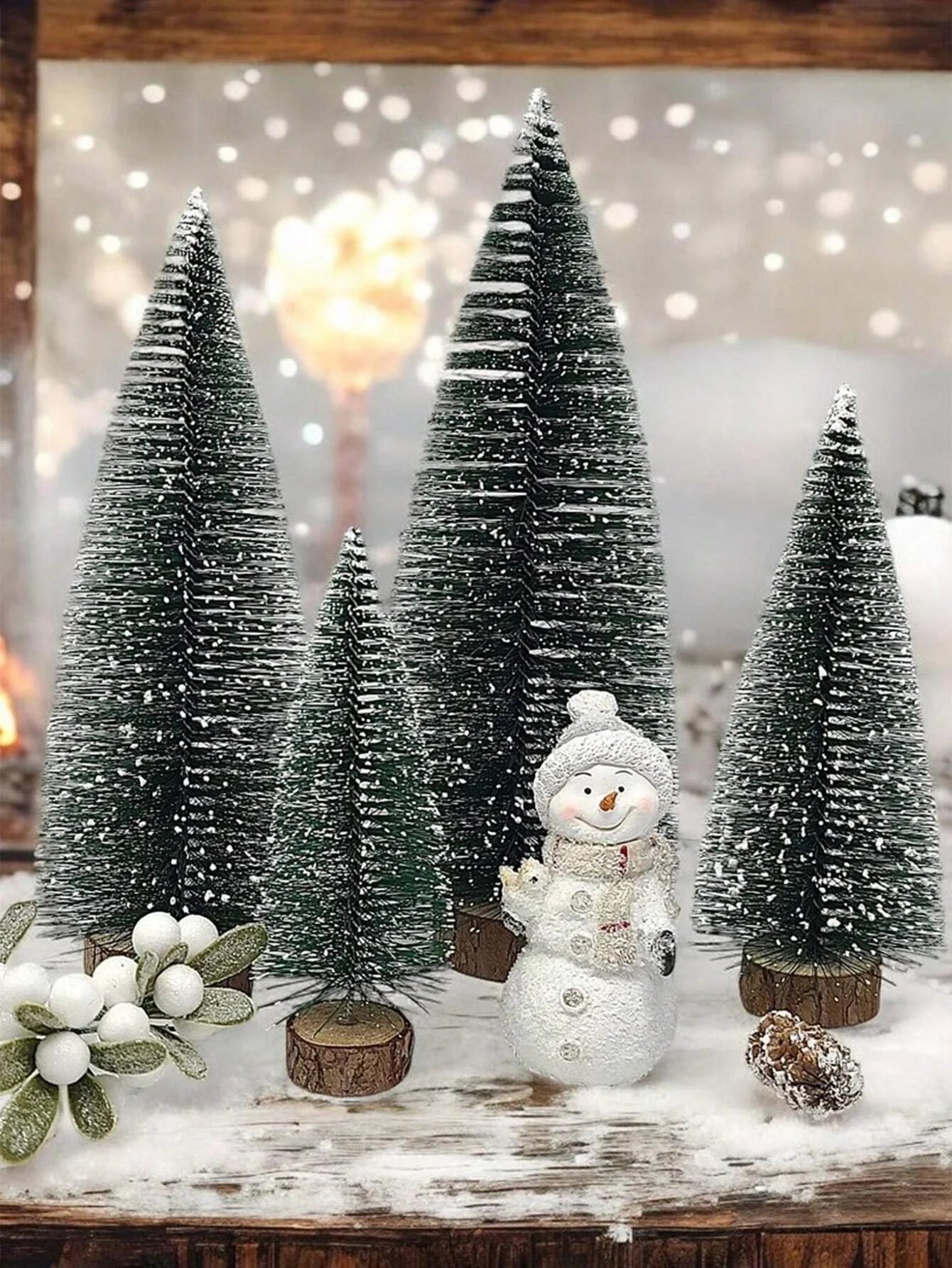 Mini-Tanne in Naturgrün – dezente Winterdekoration