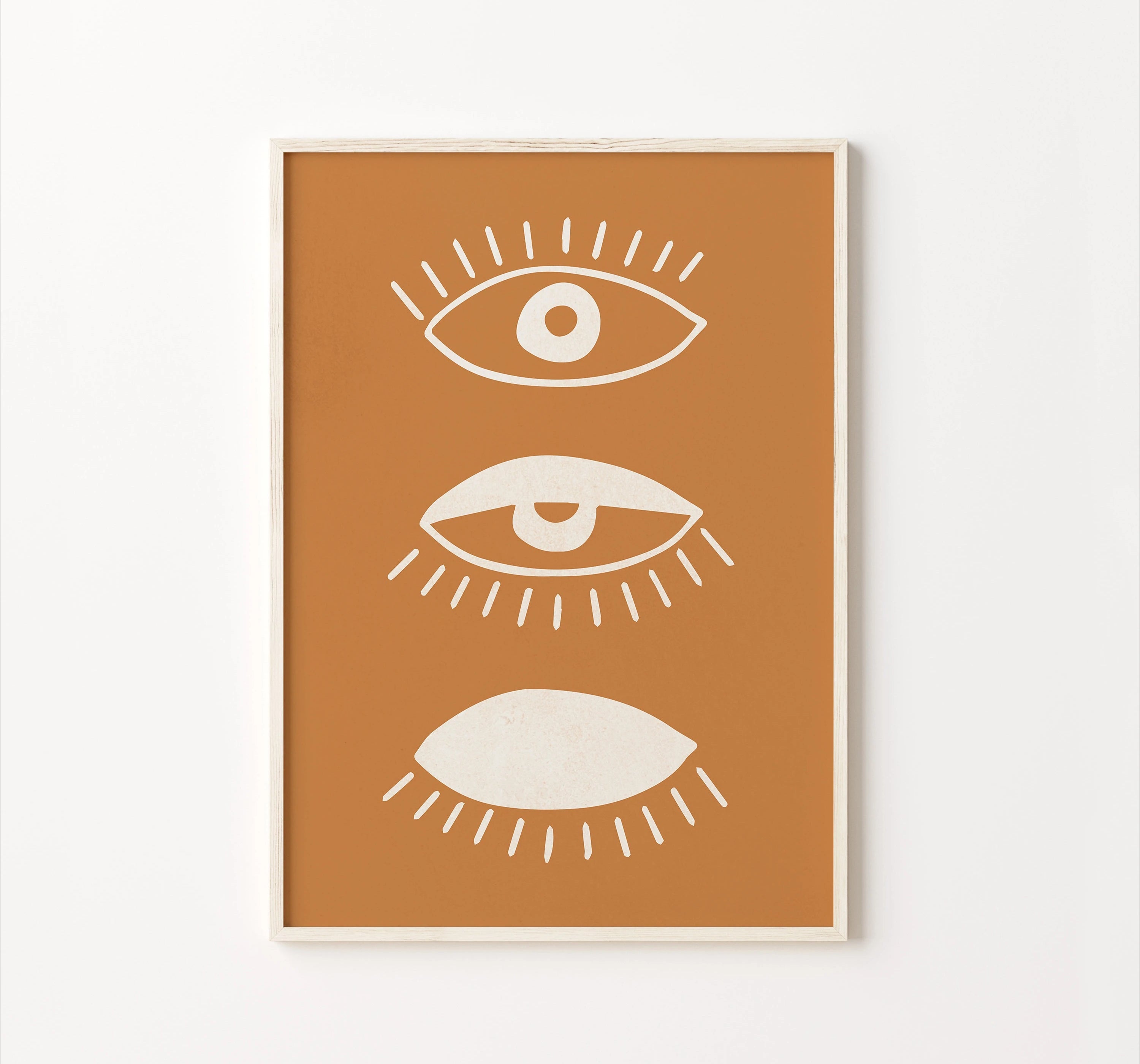 Abstrakte Wanddrucke in Naturtönen – 3er Set