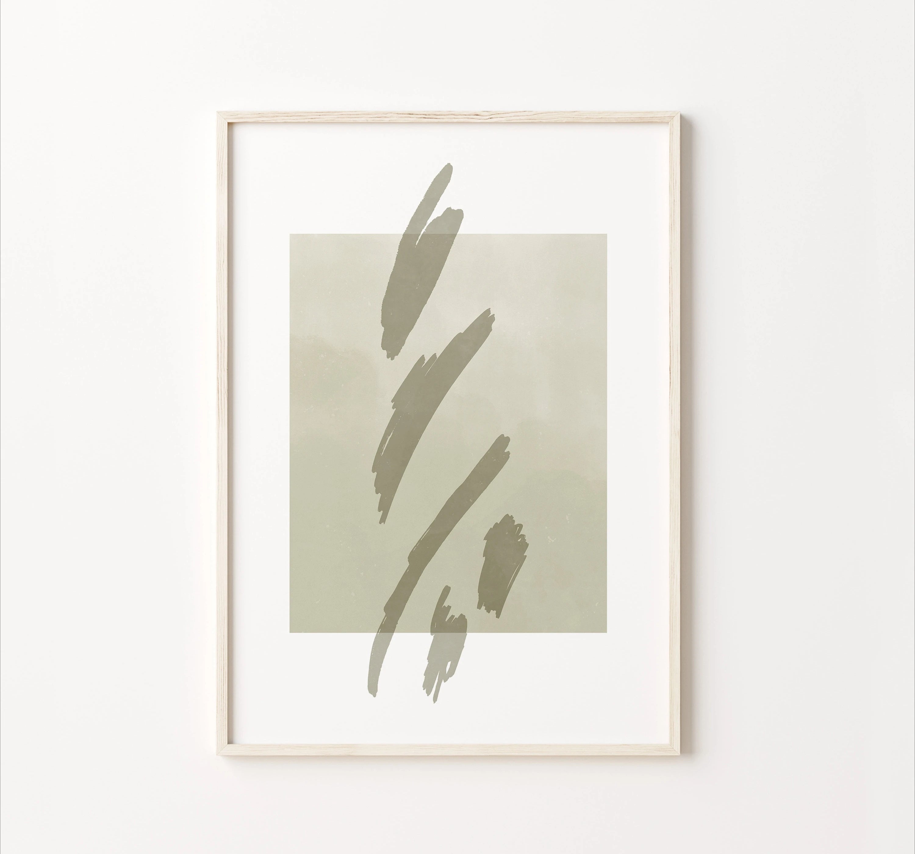 Abstrakte Wanddrucke in Naturtönen – 3er Set