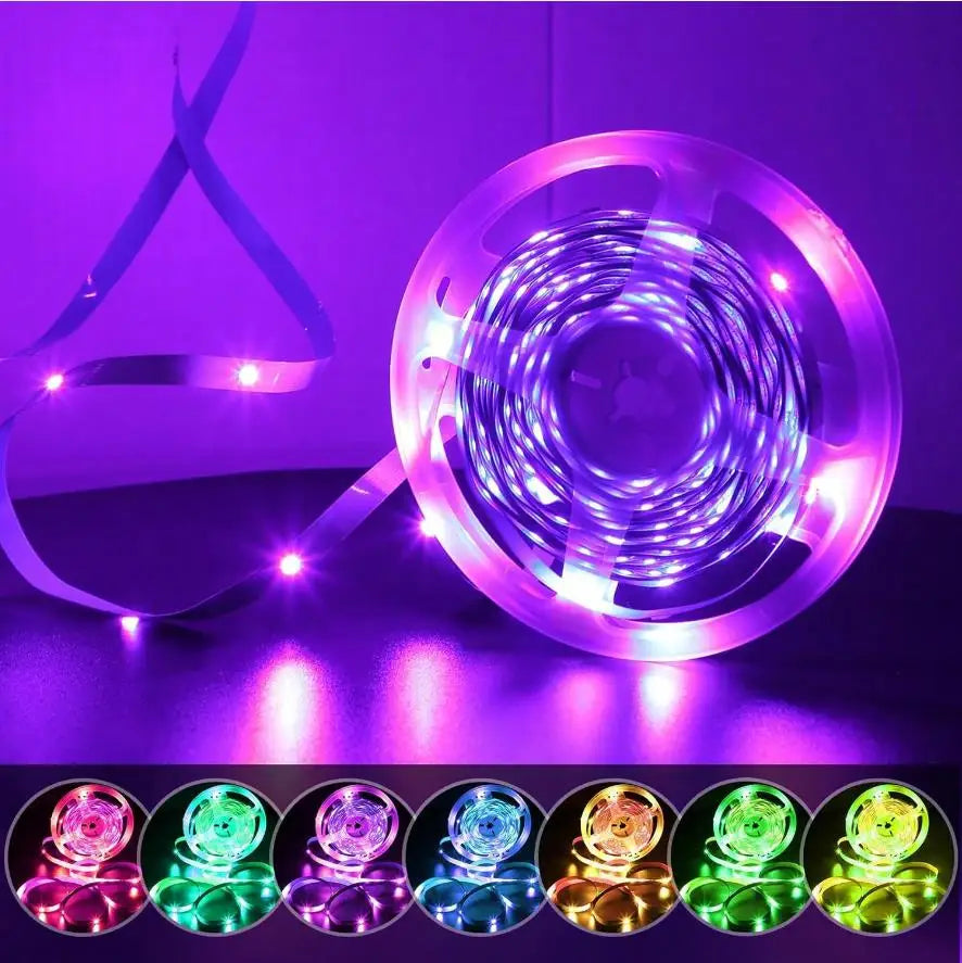 FlexGlow RGB LED Lichtstreifen – App & Fernbedienung