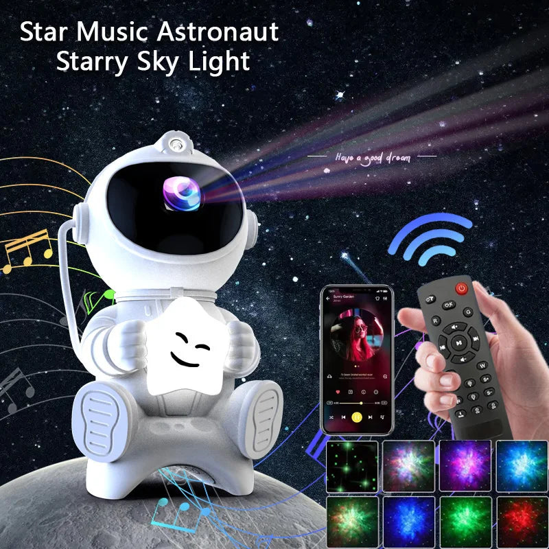 AstroSound™ Astronaut Galaxy Projektor mit Bluetooth-Speaker