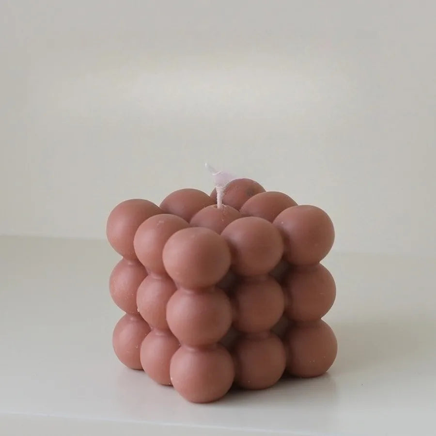 Bubble Cube Duftkerze – Handgegossene Sojawachskerze