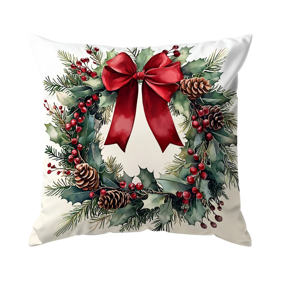 Winterkissen mit Naturmotiv – dezenter Akzent in Beige