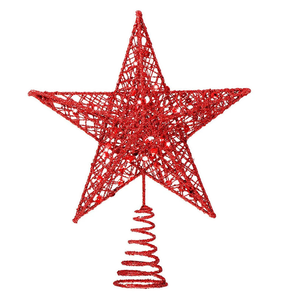 Baumspitzen-Stern in Naturgold – dezenter Winterakzent