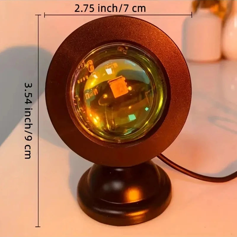 Sunset Glow LED Projektionslampe – 16 Farben mit Fernbedienung