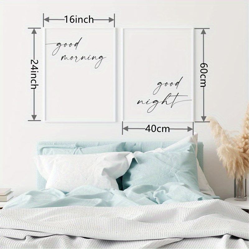 Morning & Night – typografische Wandstudie