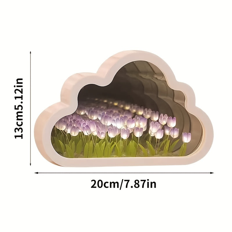 Tulpen-Spiegellicht in Warmweiß – dezenter Dekoakzent